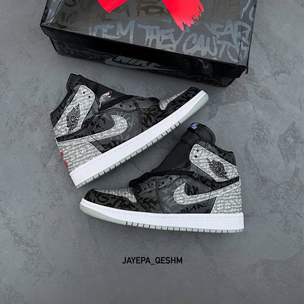 کتونی نایک جردن ربلیونر طوسی Jordan 1 mid Rebellionaire