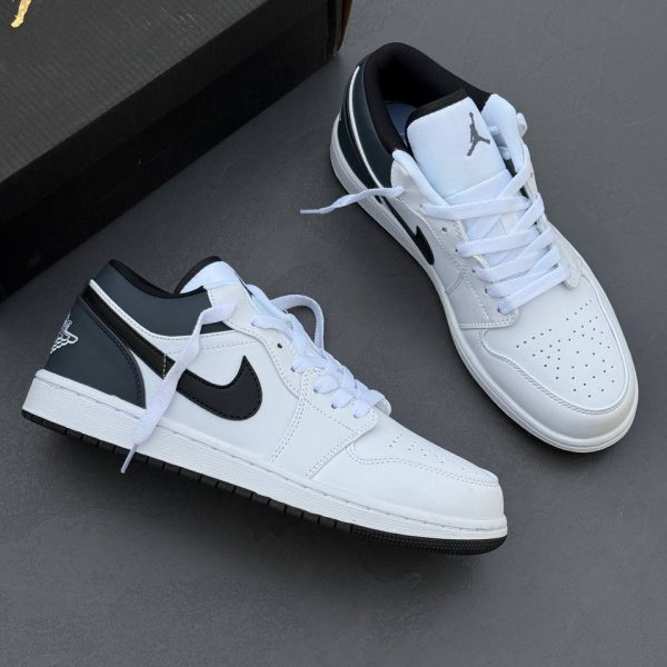 Nike Air Jordan 1 Low نایک ایر جردن وان لو سفید پشت طوسی