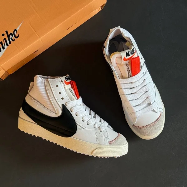 کتونی نایک بلیزر سفید مدل Nike blazer jumbo 77