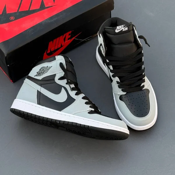 Nike air Jordan 1 high shadow نایک ایر جردن ۱ ساقدار طوسی مشکی