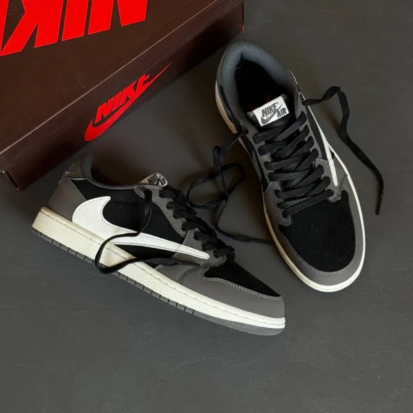 نایک تراویس مشکی طوسی Nike Air Jordan 1 Low