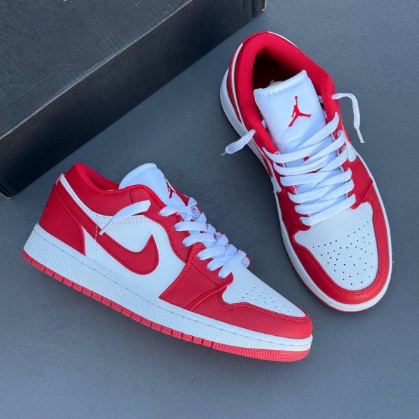 Nike Air Jordan 1 Low نایک ایر جردن وان لو قرمز سفید