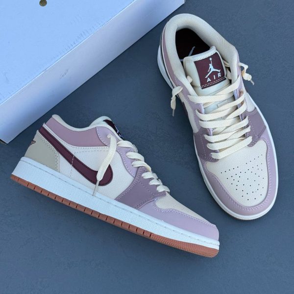 Nike Air Jordan 1 Low نایک ایر جردن وان لو صورتی بنفش زرشکی