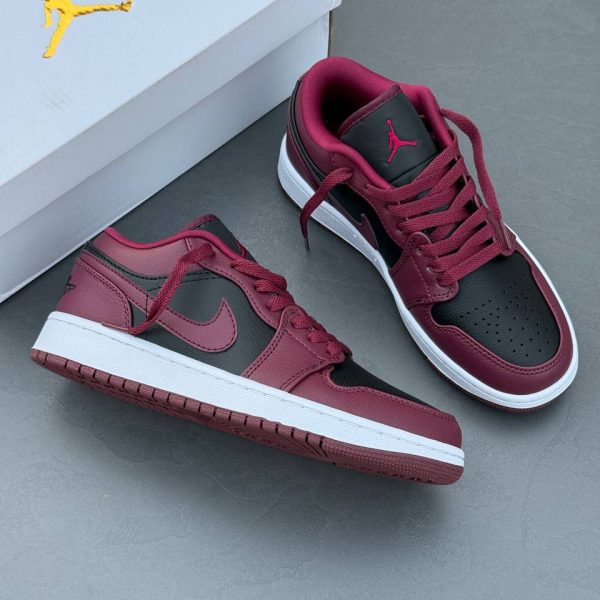 Nike Air Jordan 1 Low نایک ایر جردن وان لو مشکی زرشکی